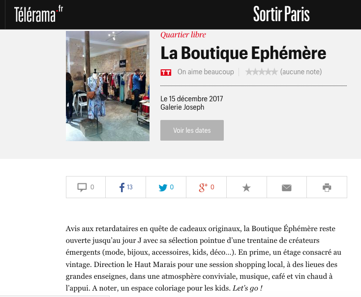 Merci Télérama Sortir +++